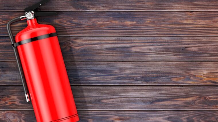 Liten brandsläckare
